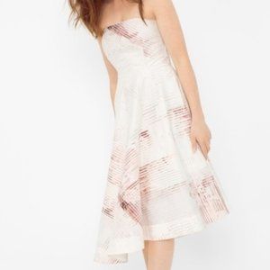 WHBM Strapless Asymmetrical Dress, Size 12